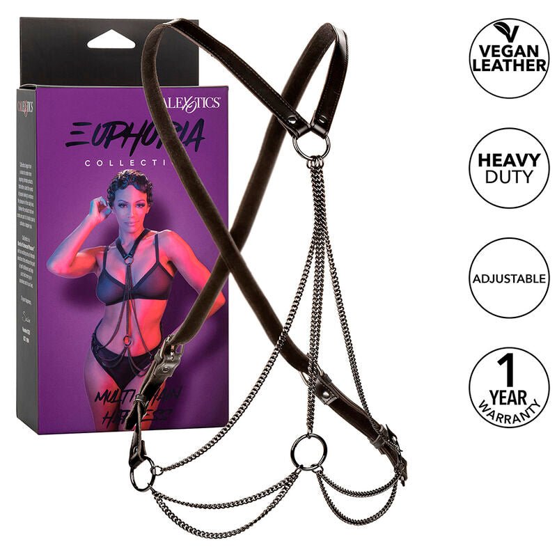 CALEXOTICS - EUPHORIA MULTICHAIN HARNESS PREMIUM - CALEXOTICS - Intimo per le occasioni speciali | The Game Lingerie