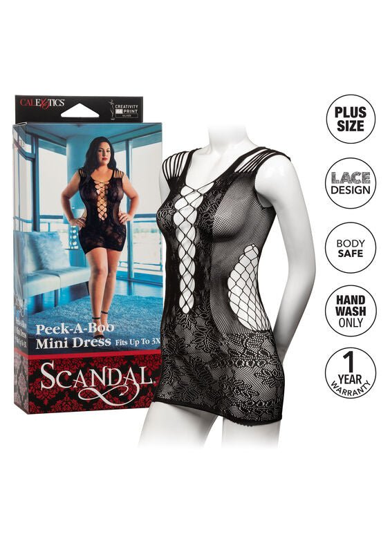 CALEXOTICS - MINI ABITO PEEK - A - BOO TAGLIA FORTE FINO XXL - CALEXOTICS - Intimo per le occasioni speciali | The Game Lingerie