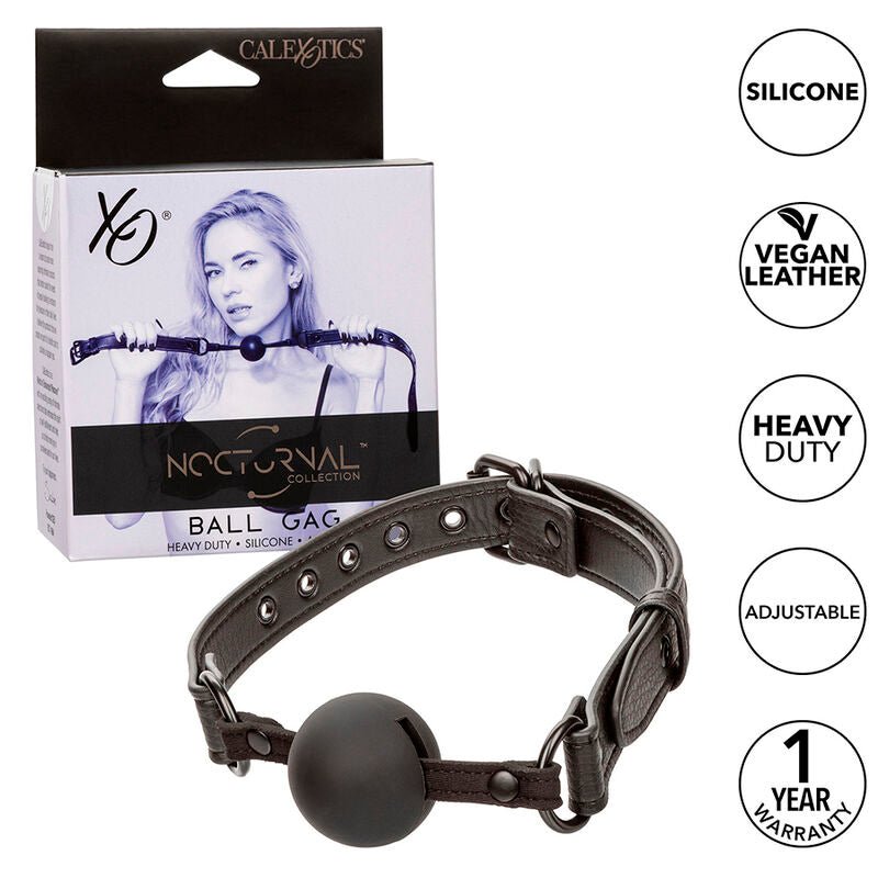 CALEXOTICS - NOCTURNAL BALL GAG SILICONE NERO - CALEXOTICS - Intimo per le occasioni speciali | The Game Lingerie