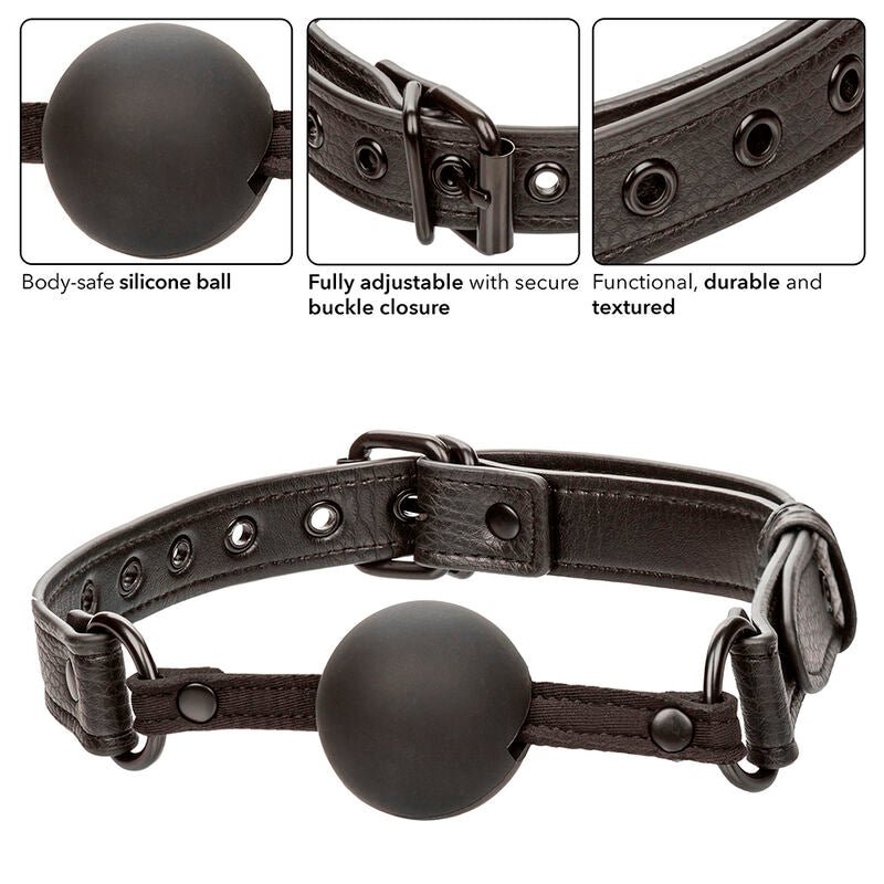 CALEXOTICS - NOCTURNAL BALL GAG SILICONE NERO - CALEXOTICS - Intimo per le occasioni speciali | The Game Lingerie