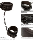 CALEXOTICS - NOCTURNAL CAVIGLIERE IN PELLE REGOLABILI NERE - CALEXOTICS - Intimo per le occasioni speciali | The Game Lingerie