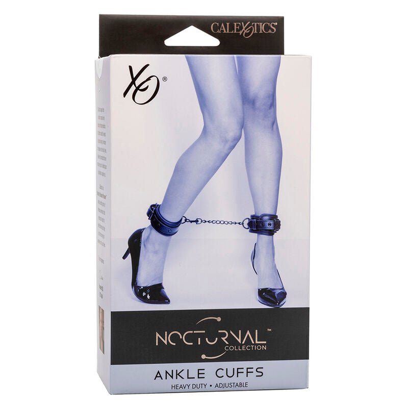 CALEXOTICS - NOCTURNAL CAVIGLIERE IN PELLE REGOLABILI NERE - CALEXOTICS - Intimo per le occasioni speciali | The Game Lingerie