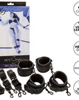 CALEXOTICS - NOCTURNAL CINGHIE PER LETTO IN PELLE REGOLABILI NERE - CALEXOTICS - Intimo per le occasioni speciali | The Game Lingerie