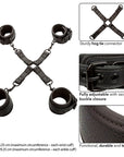 CALEXOTICS - NOCTURNAL CONNETTORE HOG TIE CUERO REGOLABILE NERO - CALEXOTICS - Intimo per le occasioni speciali | The Game Lingerie