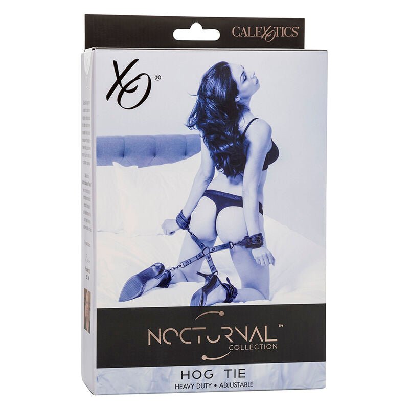 CALEXOTICS - NOCTURNAL CONNETTORE HOG TIE CUERO REGOLABILE NERO - CALEXOTICS - Intimo per le occasioni speciali | The Game Lingerie