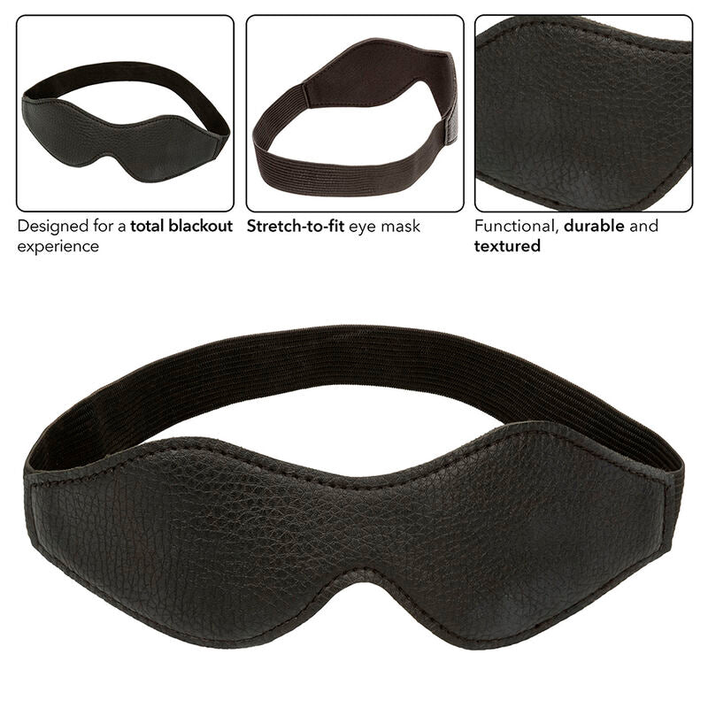 CALEXOTICS - NOCTURNAL MASCHERA IN PVC PELLE NERA - CALEXOTICS - Intimo per le occasioni speciali | The Game Lingerie