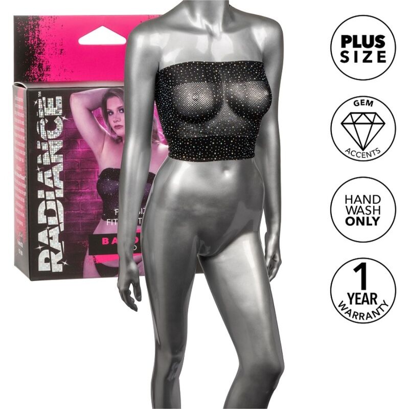 CALEXOTICS - RADIANCE BANDEAU TOP RHINE PLUS TAGLIA - CALEXOTICS - Intimo per le occasioni speciali | The Game Lingerie