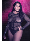 CALEXOTICS - RADIANCE BODY MANICA LUNGA RHINE TAGLIA PLUS - CALEXOTICS - Intimo per le occasioni speciali | The Game Lingerie
