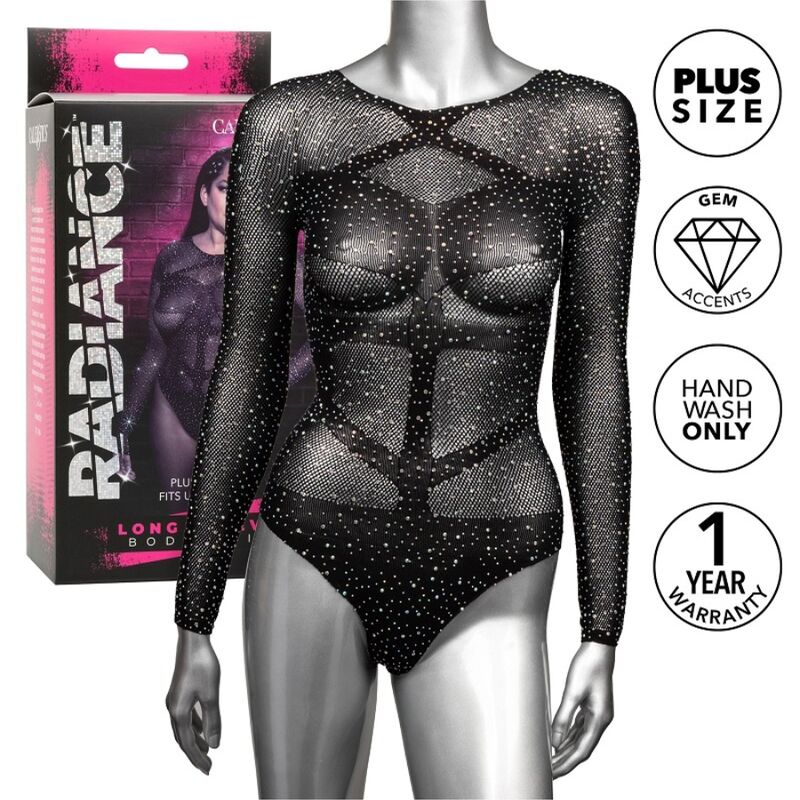CALEXOTICS - RADIANCE BODY MANICA LUNGA RHINE TAGLIA PLUS - CALEXOTICS - Intimo per le occasioni speciali | The Game Lingerie