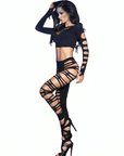 CHILIROSE - CR 3654 TOP E LEGGINS BIANCO S/M - CHILIROSE SETS - Intimo per le occasioni speciali | The Game Lingerie