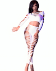 CHILIROSE - CR 3654 TOP E LEGGINS BIANCO S/M - CHILIROSE SETS - Intimo per le occasioni speciali | The Game Lingerie