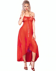 CHILIROSE - CR 3716 BABYDOLL LUNGA ROSA S/M - CHILIROSE BABYDOLLS - Intimo per le occasioni speciali | The Game Lingerie
