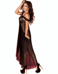 CHILIROSE - CR 3716 BABYDOLL LUNGA ROSA S/M - CHILIROSE BABYDOLLS - Intimo per le occasioni speciali | The Game Lingerie