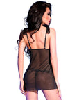 CHILIROSE - CR 4219 BABYDOLL E PERIZOMA SENZA CAVALLETTO NERO S/M - CHILIROSE BABYDOLLS - Intimo per le occasioni speciali | The Game Lingerie