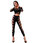 CHILIROSE - CR 4436 TOP E LEGGINS NERO S/L - CHILIROSE SETS - Intimo per le occasioni speciali | The Game Lingerie