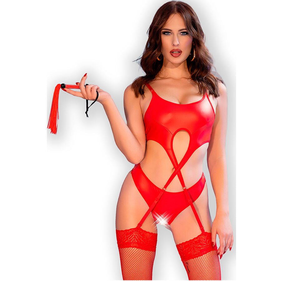 CHILIROSE - CR 4625 SET QUATTRO PEZZI CROTCHLESS NERO S - CHILIROSE SETS - Intimo per le occasioni speciali | The Game Lingerie