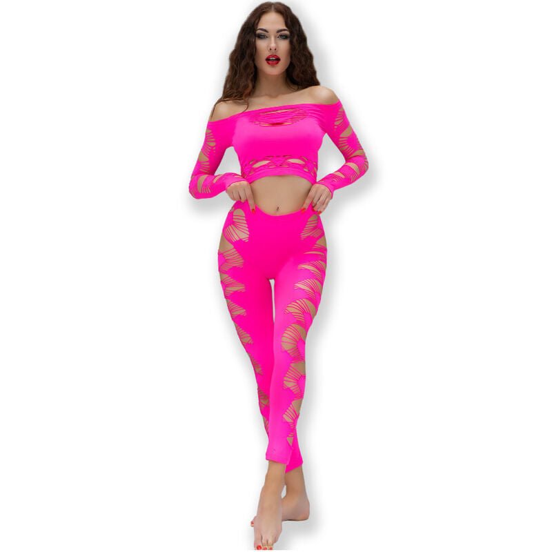 CHILIROSE - CR 4632 TOP E PANTALONE FUCSIA S/L - CHILIROSE SETS - Intimo per le occasioni speciali | The Game Lingerie