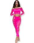 CHILIROSE - CR 4632 TOP E PANTALONE FUCSIA S/L - CHILIROSE SETS - Intimo per le occasioni speciali | The Game Lingerie