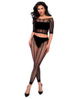 CHILIROSE - CR 4647 TOP E LEGGINS NERO S/M - CHILIROSE SETS - Intimo per le occasioni speciali | The Game Lingerie