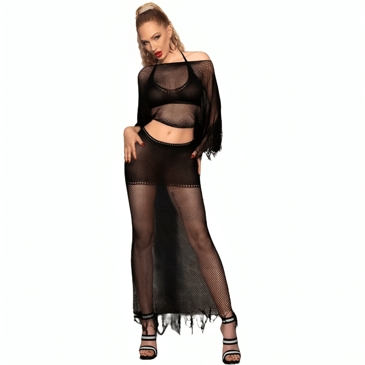 CHILIROSE - CR 4666 TOP E GONNA VERDE S/M - CHILIROSE SETS - Intimo per le occasioni speciali | The Game Lingerie