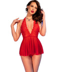 CHILIROSE - CR 4720 BABYDOLL E PERIZOMA NERO S - CHILIROSE BABYDOLLS - Intimo per le occasioni speciali | The Game Lingerie