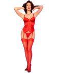 CHILIROSE - CR 4845 CORSETTO E CALZE ROSSO S - CHILIROSE SETS - Intimo per le occasioni speciali | The Game Lingerie