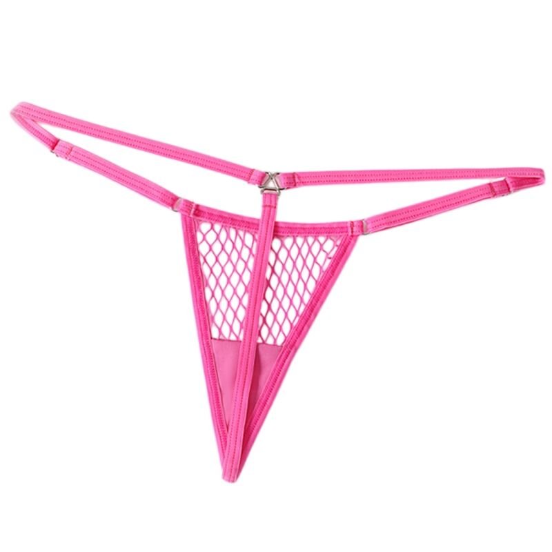 CHILIROSE - CR 4856 MICRO PERIZOMA REJILLA ROSA NEON L/XL - CHILIROSE PANTIES &amp; THONGS - Intimo per le occasioni speciali | The Game Lingerie