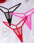 CHILIROSE - CR 4856 MICRO PERIZOMA ROSSO / ROSA NEON / NERO - CHILIROSE PANTIES & THONGS - Intimo per le occasioni speciali | The Game Lingerie