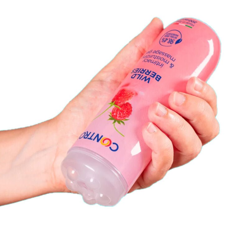 CONTROL - GEL DA MASSAGGIO 3 IN 1 FRUTTI DI BOSCO 200 ML - CONTROL LUBES - Intimo per le occasioni speciali | The Game Lingerie