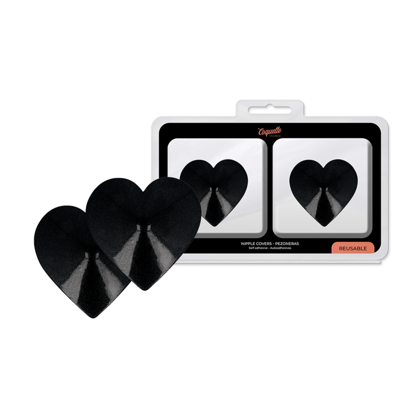 COQUETTE CHIC DESIRE - COPRI CAPEZZOLI BLACK HEARTS - COQUETTE ACCESSORIES - Intimo per le occasioni speciali | The Game Lingerie