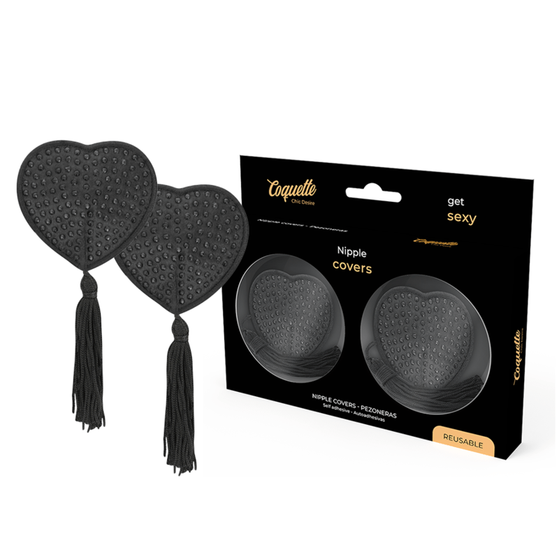 COQUETTE CHIC DESIRE - COPRI CAPEzzoli NERI - COQUETTE ACCESSORIES - Intimo per le occasioni speciali | The Game Lingerie