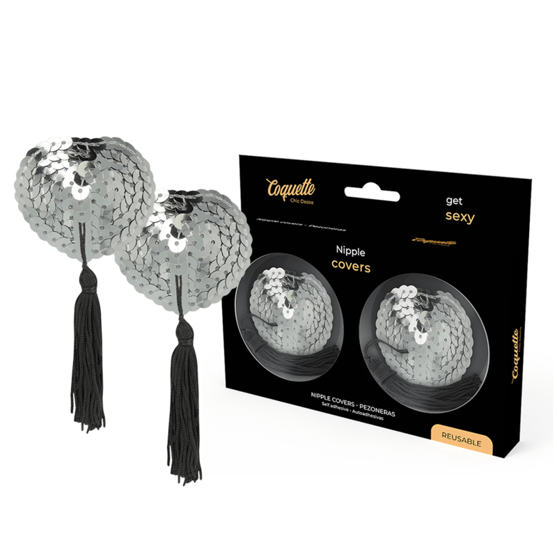 COQUETTE CHIC DESIRE - COPRI CAPEZZOLO ARGENTO - COQUETTE ACCESSORIES - Intimo per le occasioni speciali | The Game Lingerie