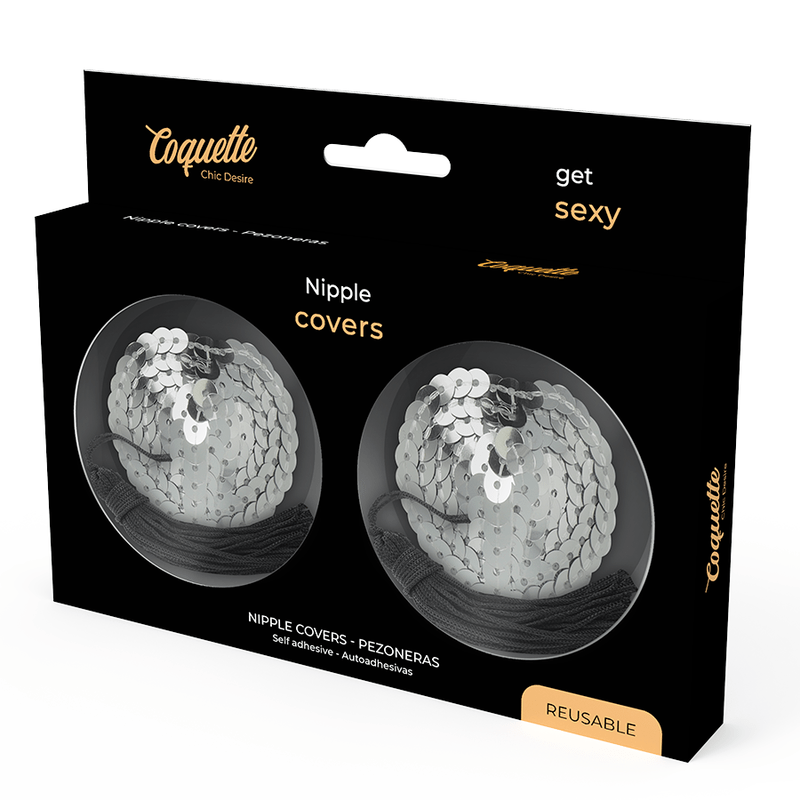 COQUETTE CHIC DESIRE - COPRI CAPEZZOLO ARGENTO - COQUETTE ACCESSORIES - Intimo per le occasioni speciali | The Game Lingerie