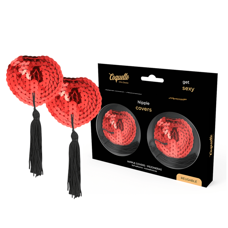 COQUETTE CHIC DESIRE - COPRI CAPEZZOLO ROSSO - COQUETTE ACCESSORIES - Intimo per le occasioni speciali | The Game Lingerie