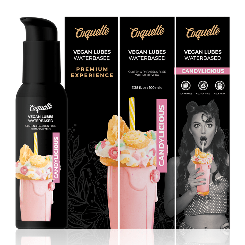 COQUETTE CHIC DESIRE - ESPERIENZA PREMIUM LUBRIFICANTE VEGANO CANDYLICIOUS 100ML - COQUETTE COSMETICS - Intimo per le occasioni speciali | The Game Lingerie