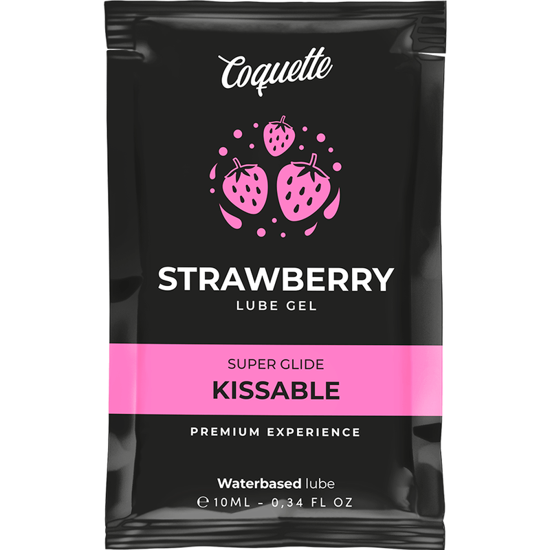 COQUETTE CHIC DESIRE - LUBRIFICANTE KISSABLE A BASE ACQUA DI FRAGOLA POCKET 10 ML - COQUETTE COSMETICS - Intimo per le occasioni speciali | The Game Lingerie
