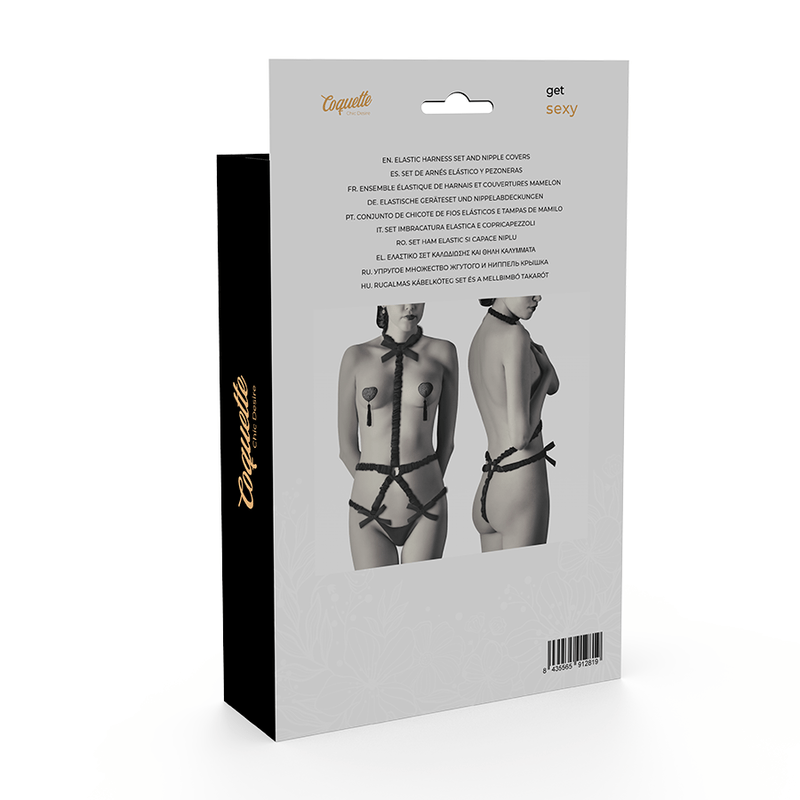 COQUETTE CHIC DESIRE - SET DI LINGERIE CON COPRITEPI DELUXE - COQUETTE ACCESSORIES - Intimo per le occasioni speciali | The Game Lingerie