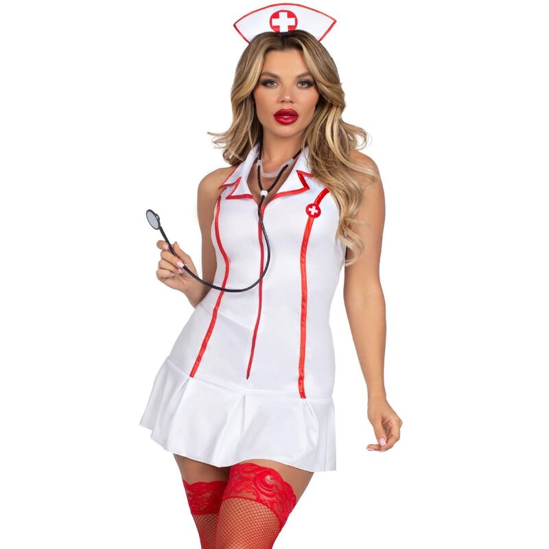 COSTUME DA CAPO INFERMIERA - LEG AVENUE - SET 3 PEZZI TAGLIA M/L - LEG AVENUE COSTUMES - Intimo per le occasioni speciali | The Game Lingerie