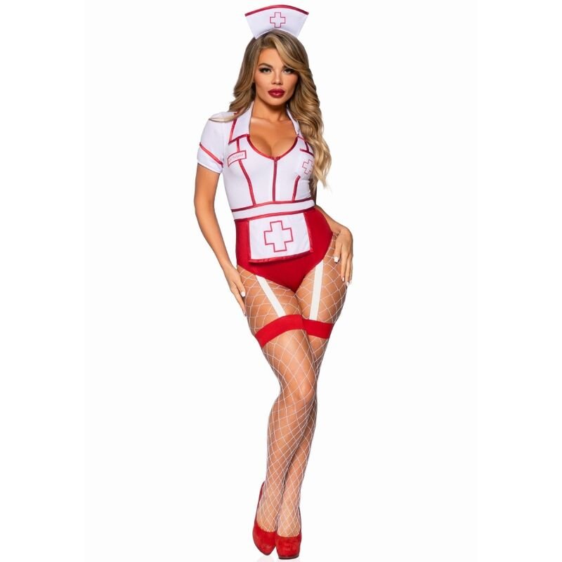 COSTUME INFERMIERA SEXY ROSSO/BIANCO - LEG AVENUE - TAGLIA M - LEG AVENUE COSTUMES - Intimo per le occasioni speciali | The Game Lingerie
