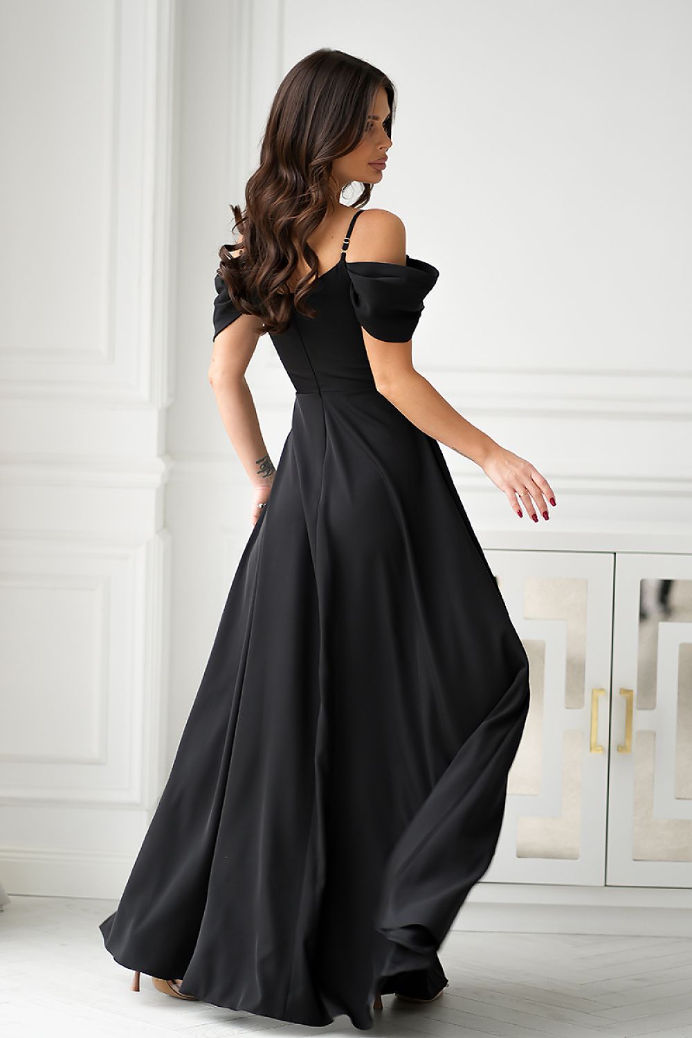  Vestito lungo model 203758 Bicotone 