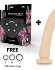 DELTA CLUB - TOYS IMBRACATURA + DONG FLESH SILICONE 20 CM -O- 4 CM - DELTACLUB - Intimo per le occasioni speciali | The Game Lingerie