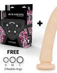 DELTA CLUB - TOYS IMBRACATURA + DONG NATURALE SILICONE 23 CM -O- 4.5 CM - DELTACLUB - Intimo per le occasioni speciali | The Game Lingerie