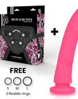 DELTA CLUB - TOYS IMBRACATURA + DONG SILICONE ROSA 23 CM -O- 4.5 CM - DELTACLUB - Intimo per le occasioni speciali | The Game Lingerie