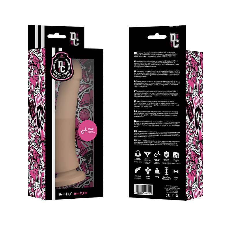 DILDO IN SILICONE MEDICO NATURALE 17 CM -O- 3 CM - DELTA CLUB - DELTACLUB - Intimo per le occasioni speciali | The Game Lingerie