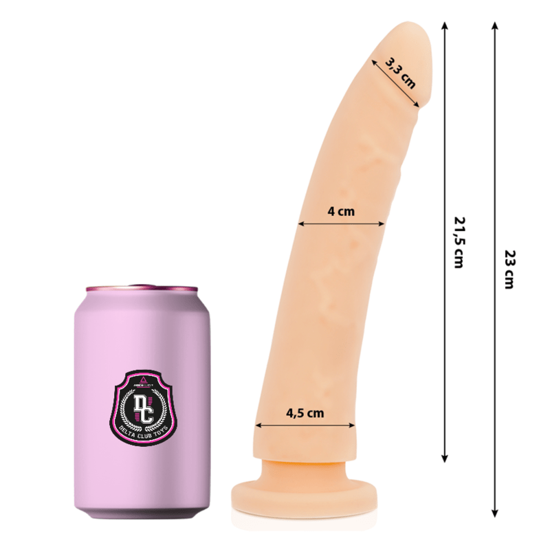 DILDO IN SILICONE MEDICO NATURALE 23 CM -O- 4.5 CM - DELTA CLUB - DELTACLUB - Intimo per le occasioni speciali | The Game Lingerie