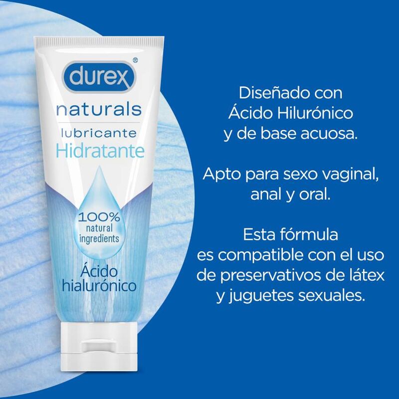 DUREX - LUBRIFICANTE IDRATANTE NATURALS 100 ML - DUREX LUBES - Intimo per le occasioni speciali | The Game Lingerie