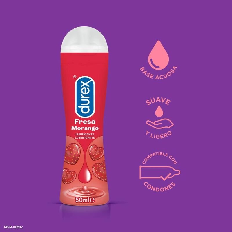 DUREX - PLAY FRAGOLA 50 ML - DUREX LUBES - Intimo per le occasioni speciali | The Game Lingerie