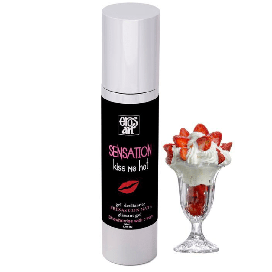 EROS - ART - SENSATTION LUBRIFICANTE NATURALE FRAGOLE CON CREMA 50 ML - EROS - ART - Intimo per le occasioni speciali | The Game Lingerie