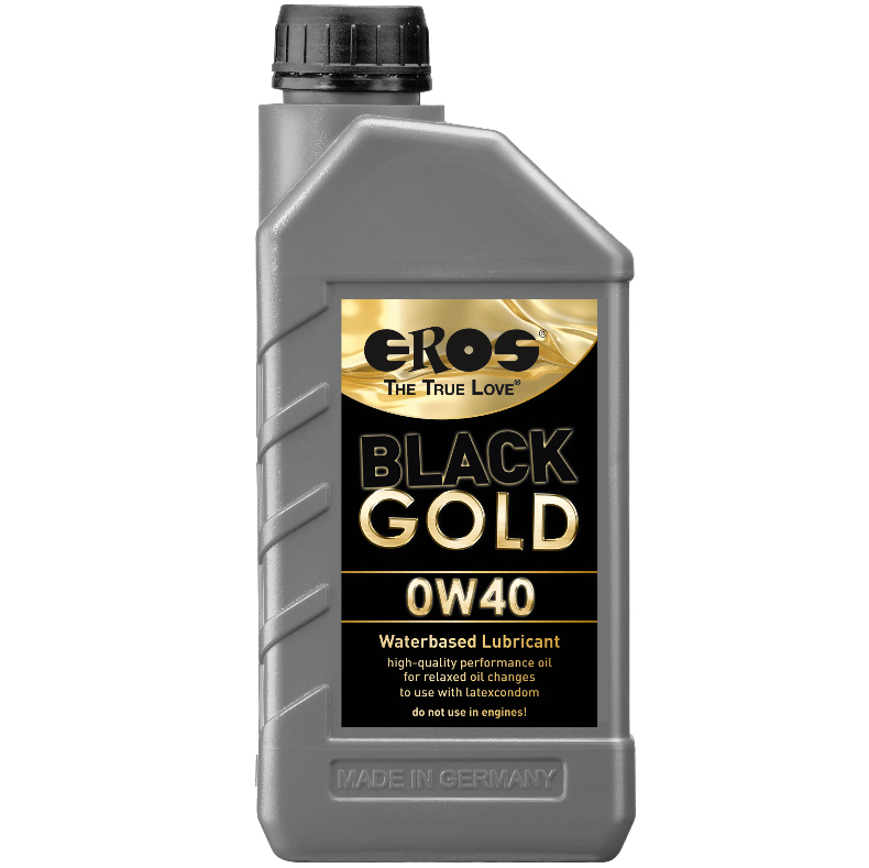 EROS - BLACK GOLD 0W40 LUBRIFICANTE A BASE ACQUA 1000 ML - EROS CLASSIC LINE - Intimo per le occasioni speciali | The Game Lingerie