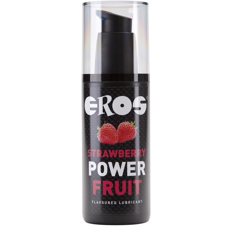 EROS POWER LINE - LUBRIFICANTE AL GUSTO DI FRUTTA FRAGOLA 125 ML - EROS POWER LINE - Intimo per le occasioni speciali | The Game Lingerie